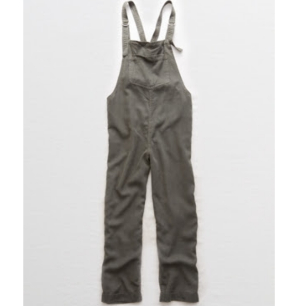 Aerie twill overalls sz sm